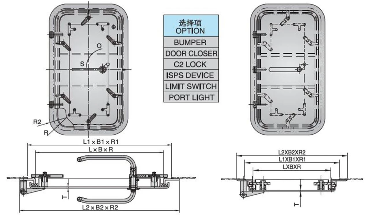 watertight quick open and close door